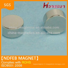 Disque 10mm fritté Neodymium Magnet N42
